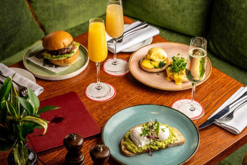 Weekend Bottomless Brunch with Prosecco, Mimosa’s or Bellinis for Two at The Cardinal Bar & Kitchen, Hotel Saint, London