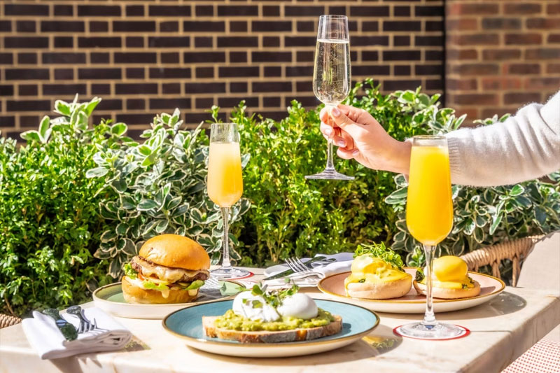 Weekend Bottomless Brunch with Prosecco, Mimosa’s or Bellinis for Two at The Cardinal Bar & Kitchen, Hotel Saint, London