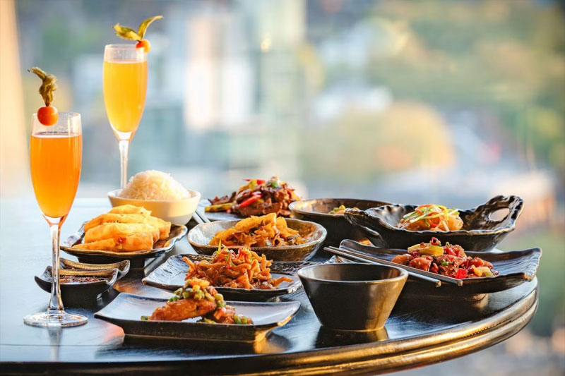 Flavours of Hutong Three Course Lunch with Fizz for Two at Hutong at The Shard