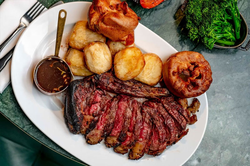 Sunday Roast with a Bottle of Wine at The Coal Shed