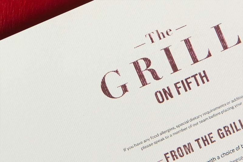 Harrods Indulgent Dining Experience with Cocktail for Two at The Grill on Fifth